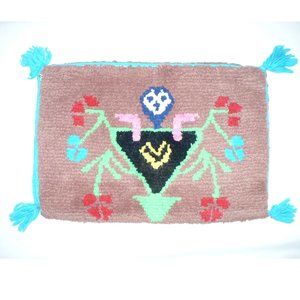 Vintage Africa Algeria Handmade Wool Pillow Cover Bohemian Statement Unique